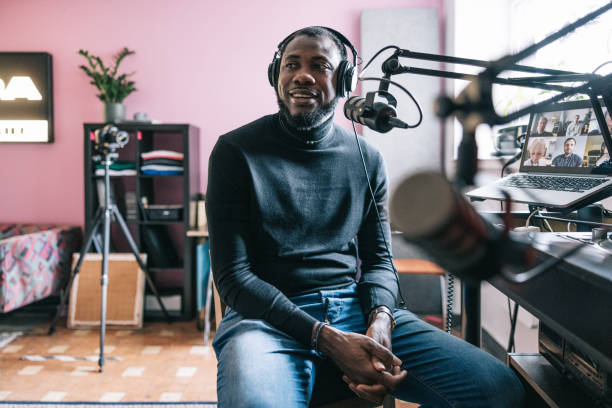 WaveCast Studio recording session